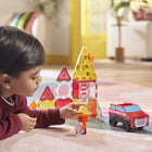 Magna-Tiles Fire Rescue 27-Piece Magnetic Construction Set-Safety Guaranteed: All MAGNA-TILES pieces are built to withstand countless hours of playtime. Our signature lattice prevents cracking, while fastening rivets keep magnets safe and secure