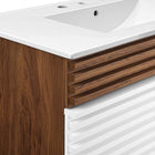 Modway Render 36" Bathroom Vanity - White/Walnut/White-8