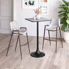 Zuo Spot Bar Table - Grey/Black-Material: Steel