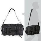 Swissdigital Balerna XL Ultimate Storage System with Built-in SD Finder - Black-Hybrid System: Seamlessly transform it into a backpack, shoulder bag, carry it like a briefcase or duffle bag to adapt to your needs, offering unmatched flexibility for various occasions and situations.