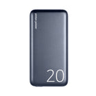 LOGiiX Piston Power 20000 mAh Aluminium Power Bank - Midnight Blue-Features a 20W USB Type-C port with USB Power Delivery for fast charging