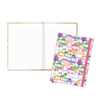 Hilroy Mahjong Hardcover Fashion Journal - 6" W x 8" H - Lined - 80 Sheets - White-80 ruled sheets (160 pages)