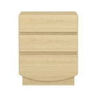 Manhattan Comfort Ardea 20" Contemporary 3-Drawer Nightstand - Natural Oak-Wood Grain Laminate Finish: Warm, natural wood look with a durable, easy-to-clean surface