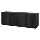Hudson&Canal Marion Rectangular Fluted TV Stand for TV's Up to 75" - Black Grain-Top weight capacity is 75 lbs. Middle shelf can support 25 lbs, while lower shelf hold 35 lbs