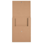 JAM Paper Vertical Snap Closure Portfolio - 12 1/8 x 9 x 1/2 - Brown Kraft-Quantity: Sold Individually