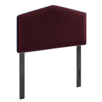 Modway Cosette Performance Velvet Twin Size Headboard - Mulberry-Stain-Resistant Performance Velvet