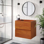 Modway Scenic 24" Wall-Mount Bathroom Vanity Cabinet - Cherry/Walnut-Melamine Construction