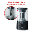 Staples Classroom Electric Heavy Duty Use Pencil Sharpener - Black-Small footprint on your desk or counter with a no-slip bottom for stability