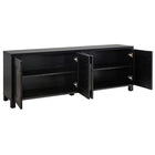 Hudson&Canal Chabot TV Stand for TV's up to 75" - Black Grain-Clean with a soft, dry cloth and no harsh chemicals or abrasive cleaning materials