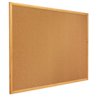 Quartet Standard Oak Frame Cork Bulletin Board - Tan - 24" L x 18" W-Durable natural-cork bulletin board