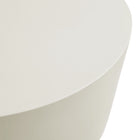 Modway Brion Round Indoor/Outdoor Patio Concrete Coffee Table - White-8