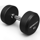 MotionGrey Single Fixed-Weight Dumbbell for Home Gym Strength Training - 60 lb-Fixed 60 lb dumbbell provides consistent resistance for strength-training workouts