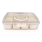 Pep Rally Sealed Storage Box With 8 Grids-8 Detachable Compartments: Customize the layout to organize snacks, fruits, nuts, and more. Perfect for parties, gatherings, or everyday use