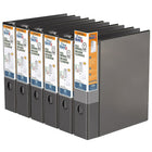 QuickFit Heavy Duty File Binder - Quickload D Ring - 2" - Black - 6 Pack-3 Ring Binder