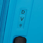 American Tourister 23" Rejoy Check-in Luggage - Medium - 360-Degree Spinner - Azure Blue-Personalization stickers come with every letter in the alphabet with the addition of symbols and icons to customize your luggage