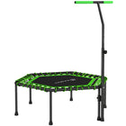 Soozier 45" Rebounder Trampoline for Adults with 3-Level Adjustable Handle-3-level adjustable T-shaped handle offers stability and control for users of different heights 