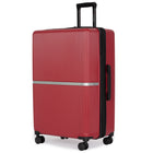 Air Canada Laurentian 28" Hardside Checked Luggage - 360-Degree Spinner - Red-8 spinner wheels provide smooth 360-degree maneuverability