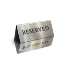 Futech Countertop Double-Sided Reserved Sign, 4 Pack-Stainless Steel