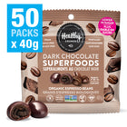 Healthy Crunch Organic Espresso Coffee Bean Dark Chocolate - 40 gr - 50 Pack-Dairy-free