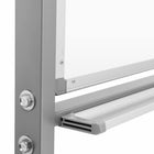 Luxor Mobile Reversible Porcelain Magnetic Dry-Erase Whiteboard with Casters - 72" x 40"-Easy-Flip Design: Quick access to double-sided writing surfaces with a simple twist of the thumb screws (mobile models)