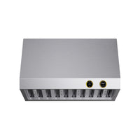 KUCHT KRH300-GL 30" 900 CFM Under‑Cabinet Range Hood with Digital Controls - Stainless Steel/Gold-New digital controls allow you to choose the right speed and light