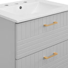Modway Daybreak 24" Bathroom Vanity - Light Grey/White-7