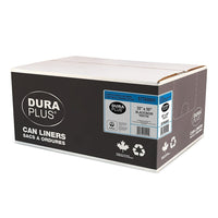 DuraPlus Can Liner - LLDPE - 35" x 50" - XX Strong - Black - 100 Pack-Strength: X-Strong