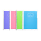 Hilroy 1 Subject Poly Cover Notebook with Pocket, 10-1/2" H x 8" W - Assorted Colours-Poly cover (0.18") & CNK back board​