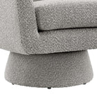 Modway Astral Boucle Fabric Swivel Chair - Taupe-8