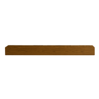 Entrepot La Grange Floating Beam Fireplace Mantel - 60" L x 7" D x 5" T - Medium Walnut-Includes Support