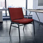 Flash Furniture HERCULES Series Big & Tall Burgundy Fabric Stack Chair-CA117 Fire Retardant Foam