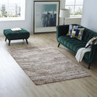 Modway Darja Distressed Rustic Modern Area Rug - 5 ft W x 8 ft L - Light/Dark Tan-Tight Low Pile Weave