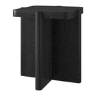 Hudson&Canal Laguna 20" Wide Square Side Table - Black Grain-Tabletop features a weight capacity each of 30 lbs