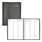Brownline 2027 Weekly Planner - 11" x 8-1/2" - Black-12-Month: January 2027 to December 2027