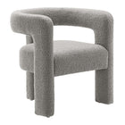 Modway Kayla Boucle Upholstered Armchair - Light Grey-Modern Armchair