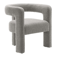 Modway Kayla Boucle Upholstered Armchair - Light Grey-Modern Armchair