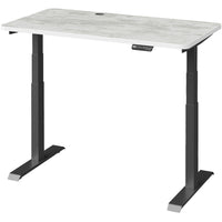 MotionGrey Electric Dual Motor Height Adjustable 120" W Sit-to-Stand Desk - Black Frame-MotionGrey High-quality laminated desktop (120 x 60*2.5cm) • Dual motors - faster adjustment speeds (38mm/s) • A loading capacity of 113kg (250 lb) • Adjustment Speed: 38mm/s