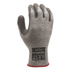 SHOWA S-TEX Smooth Polyurethane A5 Cut Resistant Poly Glove - Knit HPPE/Stainless Steel Liner - Grey - Large -Polyurethane coating