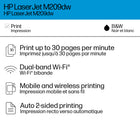HP LaserJet M209dw Monochrome Printer-Key Features – fast print speeds, auto 2-sided printing, smart-guided buttons and a 150-sheet input tray