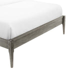 Modway June Wood Twin Platform Bed Frame - Grey-Rubberwood Legs