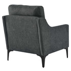 Modway Corland Upholstered Fabric Armchair - Charcoal-Ships In A Convenient Box