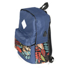 Nicci Floral Backpack 3-Piece Set - Navy-USB port