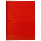 JAM Paper Plastic 1" Mini 3-Ring Binder - Red-Quantity: Sold Individually | Made to be long lasting and resist tearing or bending, easy to clean.