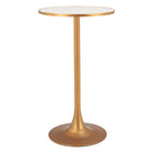 Zuo Bite Bar Table - Beige/Gold-Table Colour: Beige