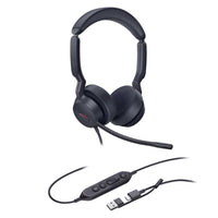 Yealink UH44 Dual Uc Headset- Phone & Computer headset - UC Certified - Black-Headset cable length: 0.65 m (from headset to call control unit)