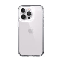 Speck Presidio Perfect Medium Pro Clear Case for iPhone 13-When dropped, our clear impact technology compresses on impact and cushions your phone