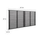 Modway Render Wall Mount King Headboard - Charcoal-6