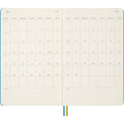 Moleskine 2025-2026 Limited Edition Peanuts Charlie & Lucy 18-Month Hard Cover Weekly Planner - 5" x 8.25" - Reef Blue-Ivory-Coloured, 70 G/M2, Acid-Free Paper