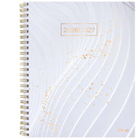 Mead 2026-2027 Dream Lines Weekly/Monthly Academic Planner - 11" H x 8-1/2" W - Grey - Bilingual-Full 15 months of Weekly/Monthly planning: July 2026 - Sept 2027 + 3 Monthly page spreadsheets: Oct - Dec 2027