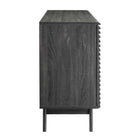 Modway Render 63" Sideboard Buffet Table TV Stand - Charcoal-Three Full-Extension Drawers